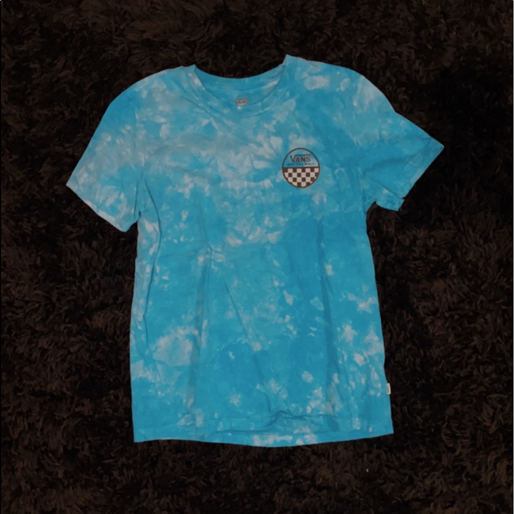 blue vans tie dye t-shirt. size medium.
